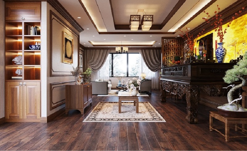 Thiết kế nội thất phòng thờ đẹp mắt hiện đại và phong thủy 4 Thiết kế nội thất phòng thờ đẹp mắt hiện đại và phong thủy