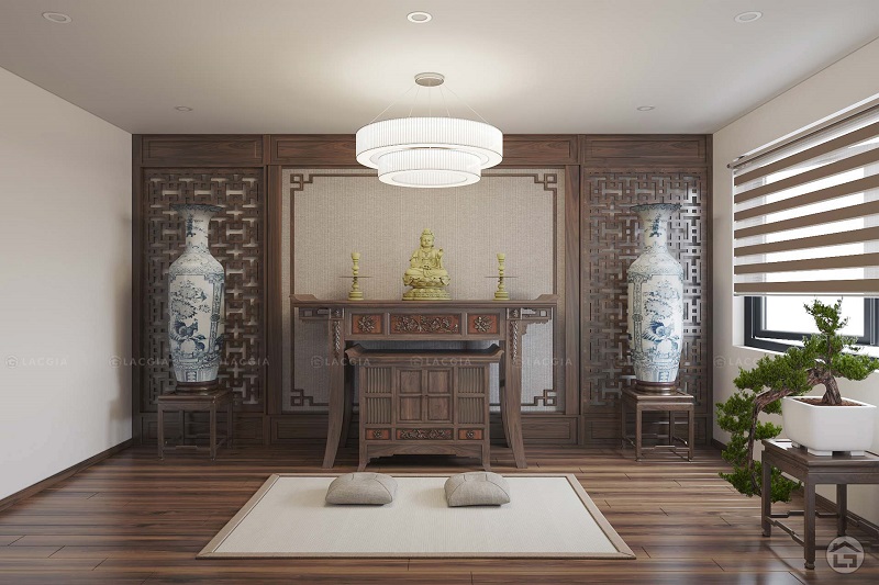 Thiết kế nội thất phòng thờ đẹp mắt hiện đại và phong thủy 3 Thiết kế nội thất phòng thờ đẹp mắt hiện đại và phong thủy