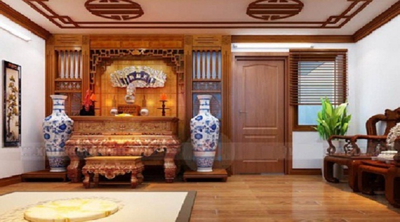 Thiết kế nội thất phòng thờ đẹp mắt hiện đại và phong thủy 5 Thiết kế nội thất phòng thờ đẹp mắt hiện đại và phong thủy